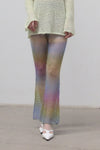 SWAYING/KNIT Flared Pants SW212XZ47 Purple Gradient PS26